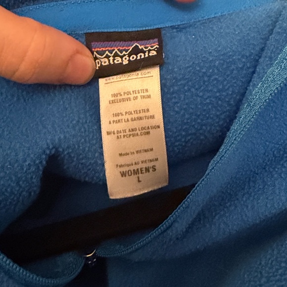 PATAGONIA Women's Micro D 1/4-Zip sweatshirt SIZE L - Picture 7 of 8